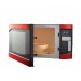 Ginny's 0.9 Cu. Ft. Metallic Microwave Red MW969-REDSS-GB 