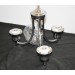 Sunset Lighting Alton 3-Light Chandelier, Faux Alabaster Glass Chrome finish F5453-15