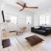 Kathy Ireland Home CF320CBS Keane 52" Brushed Steel With Natural Cherry/Walnut Blades Indoor Ceiling Fan In Natural Cherry/Walnut Veneer