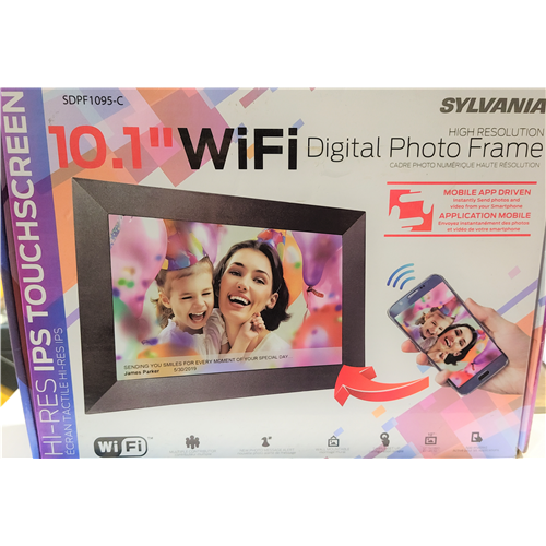 Sylvania SDPF109510.1" WiFi Picture Frame IPS Touchscreen free app Android & iOS - Picture 7 of 7